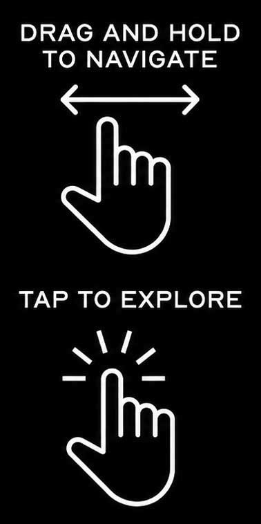 Drag and hold to navigate. Tap to explore.
